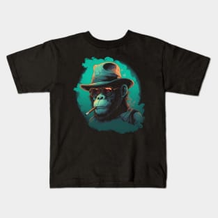 Smoking Ape Kids T-Shirt